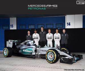 пазл Mercedes F1 Team 2015